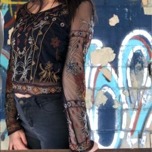 Embellished witchy top